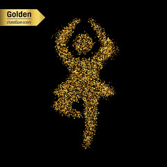 Gold glitter vector object © happyvector071