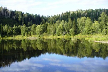 Река Тельбес в Горной Шории