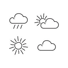 Weather set icons