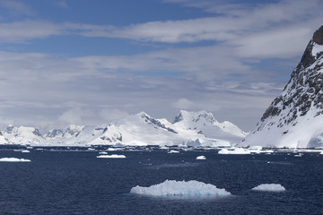 View from Goudier Island, Antarctica.