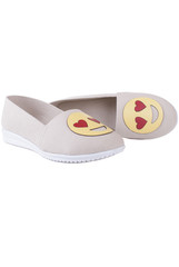 Pair of espadrilles isolated on a white background