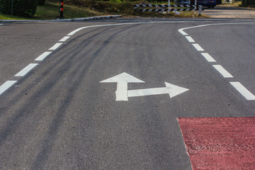 line warning on the road traffic  texture background