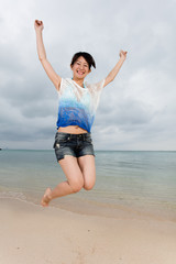 Obraz premium リゾート 女子一人旅