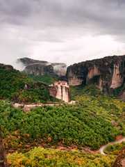 Fototapeta na wymiar Monastery in Meteora Greece