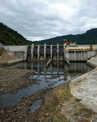 Fototapeta na wymiar Song Bung hydroelectric plant, energy