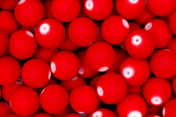 Red beads. Texture. Hi res photo.