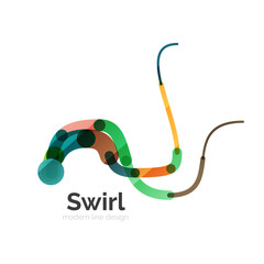 Vector swirl circle logo
