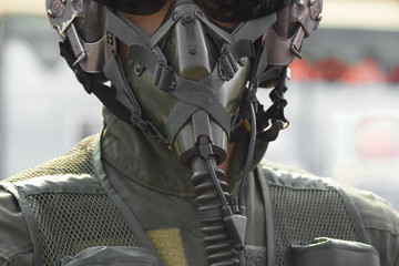 Military pilot helmet set.Air force concept. © arcyto