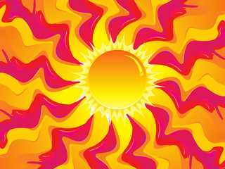 abstract artistic hot summer