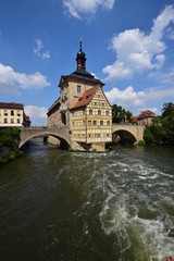 Obraz premium A view in BAMBERG, Bavaria, region Upper Franconia, Germany