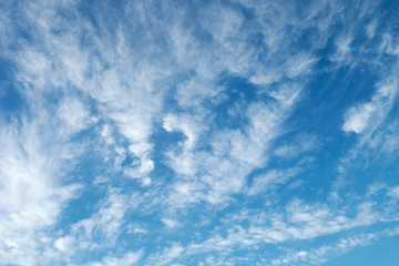 Beautiful sky with white clouds