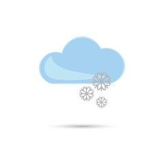 Illustration of snow weather icon