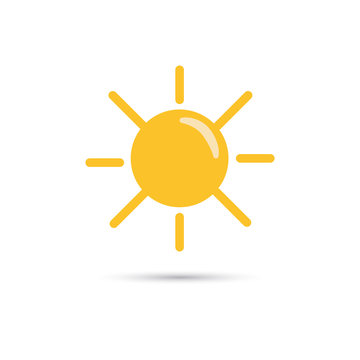 Illustration of sunny weather icon