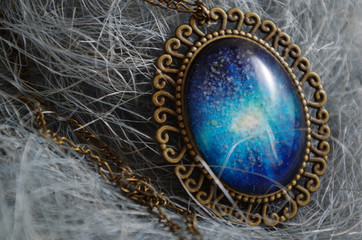 blue stone pendant