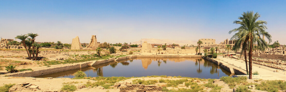 Lake At The Karnak Temple Complex
