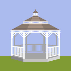 Wedding gazebo. Vector illustration