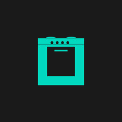 Stove icon, sign and button