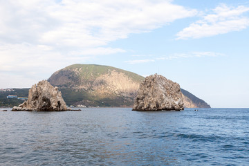 Fototapeta na wymiar Beautiful view of the southern coast in Crimea 