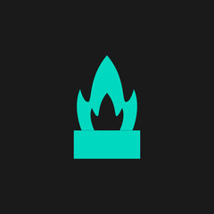 Flower in a pot icon. Cactus