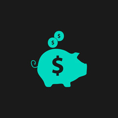 vector piggy money bank