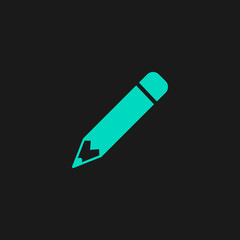 Pencil icon, flat design