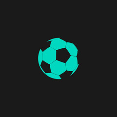 Obraz premium Football ball - soccer flat icon