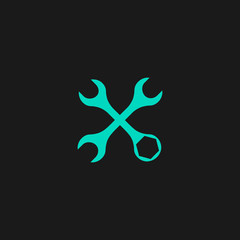 Settings Wrench Icon Vector