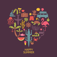 happy summer. vacation. adventure. journey.