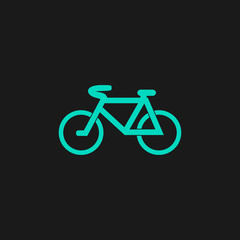 Mountain bike flat icon