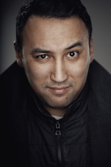 Portrait of emotional man