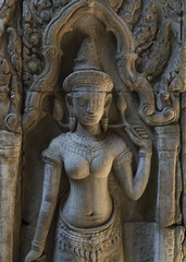 Fototapeta na wymiar Apsara dancers, Preah Khan, Cambodia