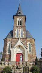 Fototapeta na wymiar L'église à Chartres-de-Bretagne