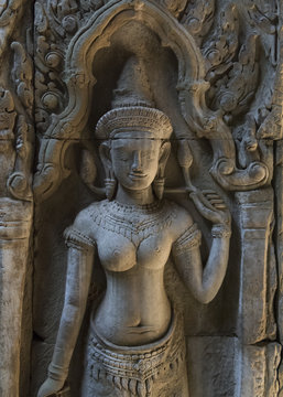 Apsara dancers, Preah Khan, Cambodia