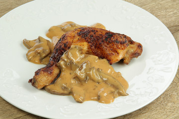 cuisse de poulet sauce champignons 19032016