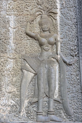 Dancing womann or deity, Angkhor Wat, Cambodia