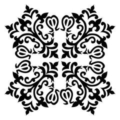 Antique ottoman turkish pattern vector design fifty eight