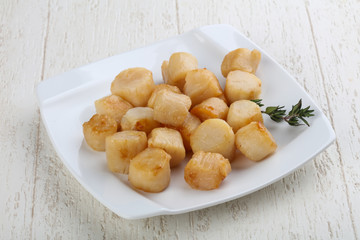 Roasted scallops
