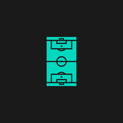 Soccer field icon. Vector EPS 10.