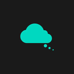 cloud thought Vector icon