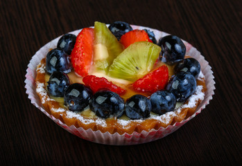Pastry with berries