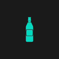 beer bottle flat icon