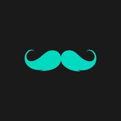 Mustache flat icon