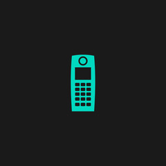 Retro mobile phone icon
