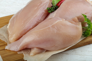 Raw chicken breast