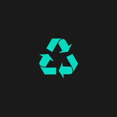 Obraz premium Recycling flat icon