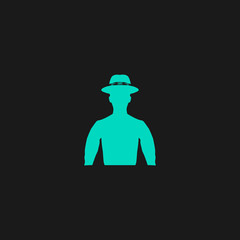man on hat avatar