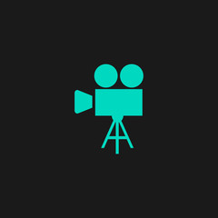 Video camera icon vector