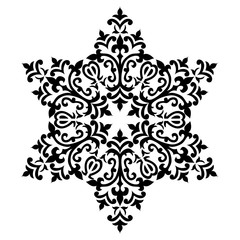Antique ottoman turkish pattern vector design fifty six