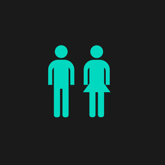 man and woman icon