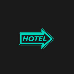 motel signboard vector